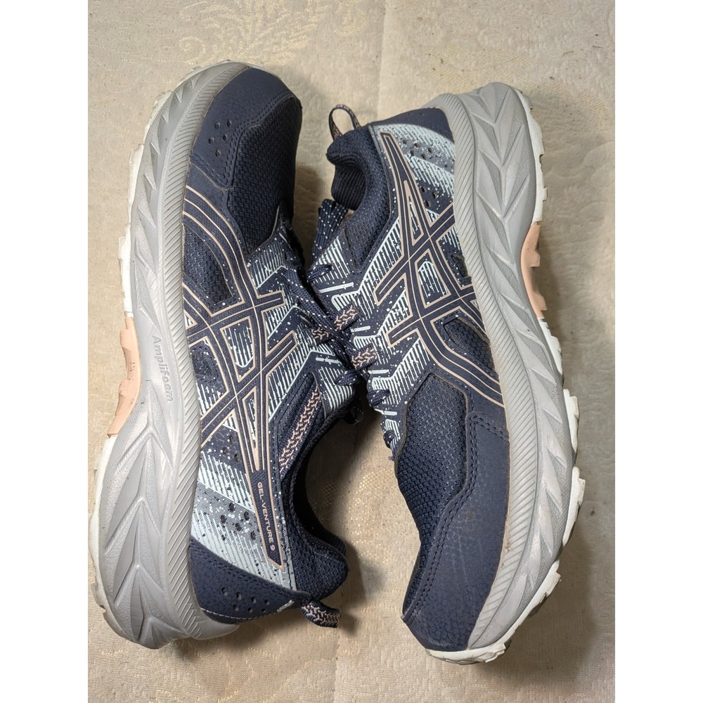 Asics Gel-Venture 9 Shoes Womens Size 10 Blue Sneakers Trail Running Athletic - Picture 2 of 10